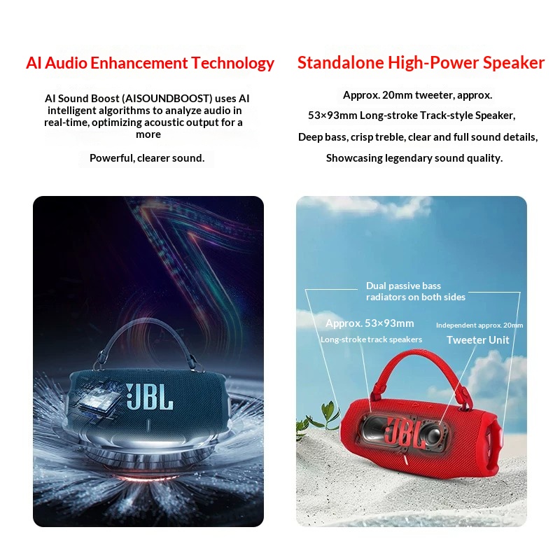 JBL CHARGE6 IP68 Dustproof Wat - Anker Speaker Soundcore Boom 2 recension och pris